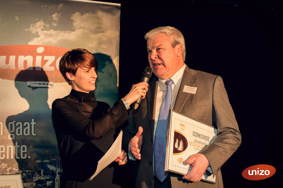 Guy Gijsemberg wint Mosasaurus Award van Unizo Maasmechelen