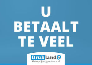 Drukland.be flink goedkoper dan andere Belgische online drukkers