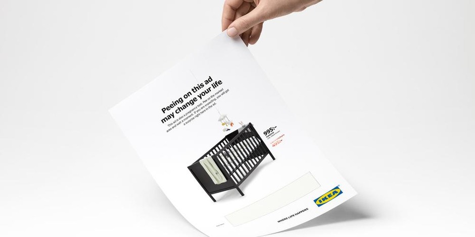 Ikea nodigt klanten uit om te urineren op advertentie