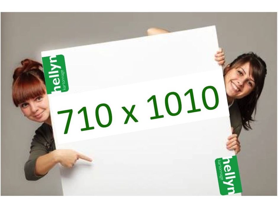 Wist je dat Hellyn Kartonnage karton kleeft tot formaat 710 x 1010 mm ?