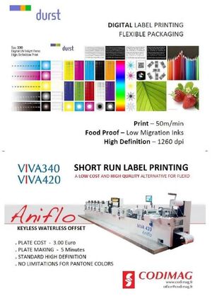 Digitaal - Offset - Short run solutions bij Vegram Graphics voor labeldrukker