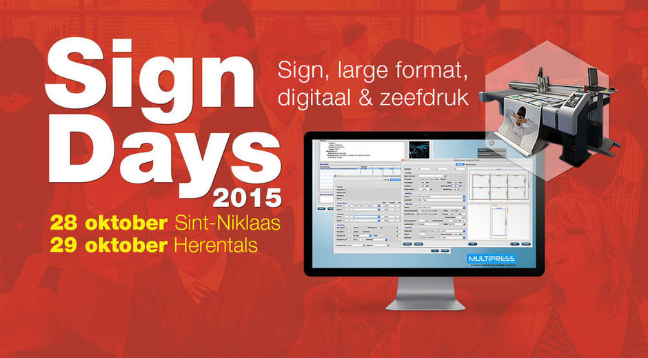 28 & 29/10: Sign Days 2015, de toekomst van sign, large format, digitaal & zeefdruk
